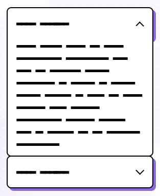 An example of expandable sections in an article.