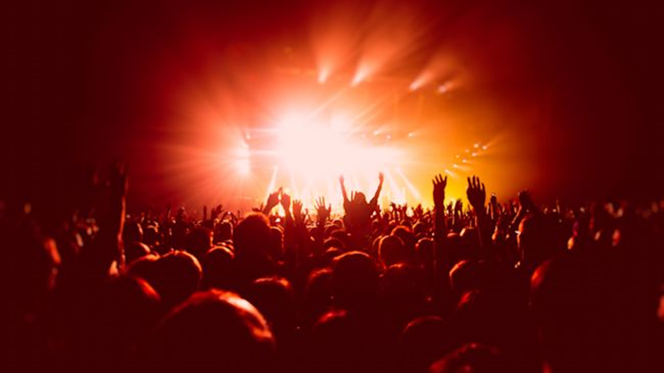 A crowd at a concert
